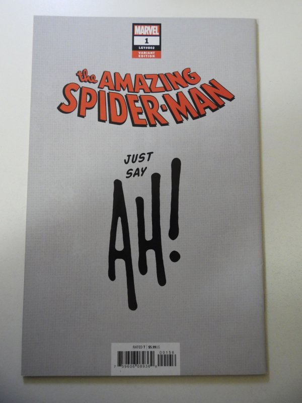 The Amazing Spider-Man #1 Blank Cover (2018) VF Condition
