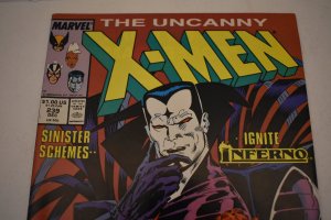 Marvel The Uncanny X-Men #239 (1988) Mr Sinister Inferno NM- 9.2 Comic Book