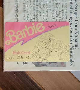 Barbie #1 NM (Marvel 1991) Premiere Issue, Polybagged + GIFT: Barbie Credit Card 