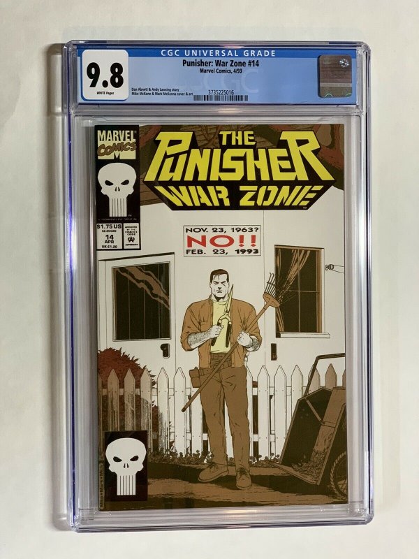 Punisher War Zone 14 Cgc 9.8 Wp Marvel Only 5 On Census