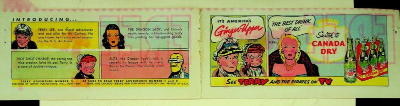 Terry and the Pirates Coupon for Free Comic from Canada Dry Purchase - 1955