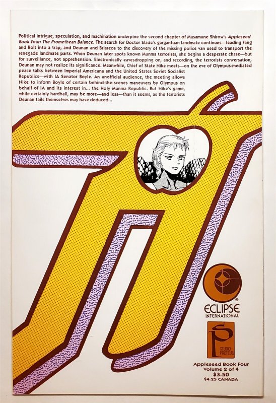 Appleseed Book 4 #2 (March 1991, Eclipse) 8.5 VF+