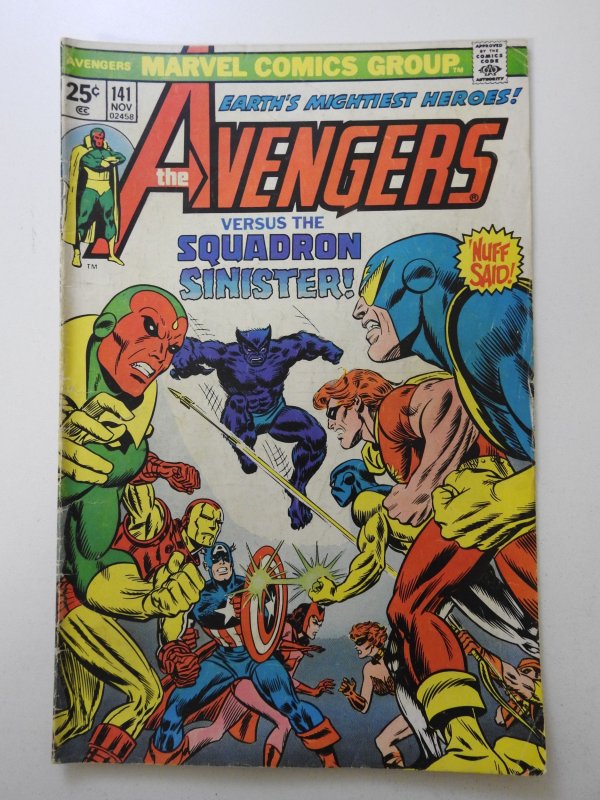 The Avengers #141 (1975) vs Squadron Sinister! Solid VG- Condition!