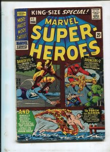 MARVEL SUPER-HEROES KING-SIZE #1 - DAREDEVIL + AVENGERS ORIGIN! - (6.0) 1966