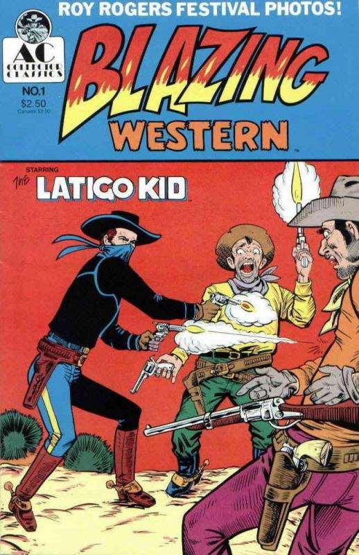 Blazing Western (AC) #1 FN ; AC | Latigo Kid