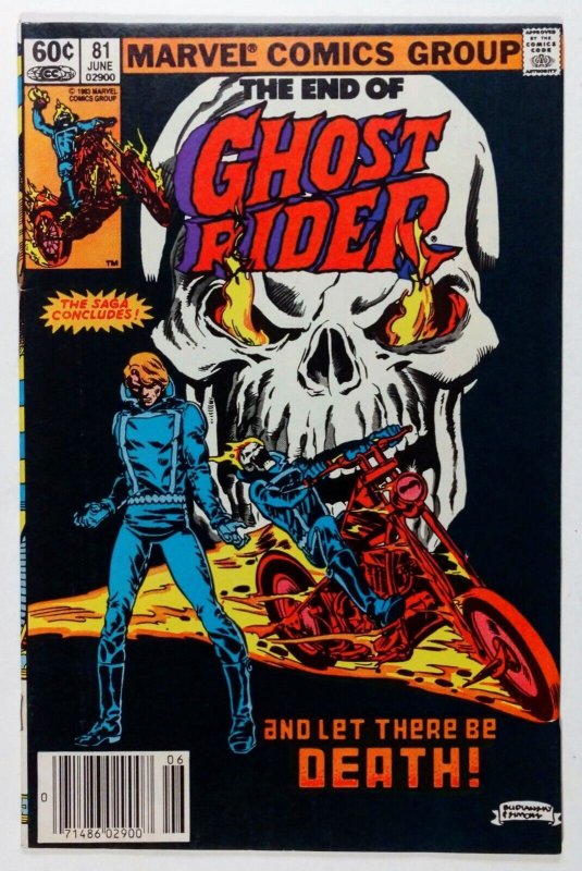 Ghost Rider #81 Newsstand (1983) Death of Ghost Rider 