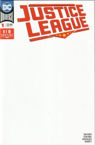 Justice League #1 Blank Cover (2018) Justice League
