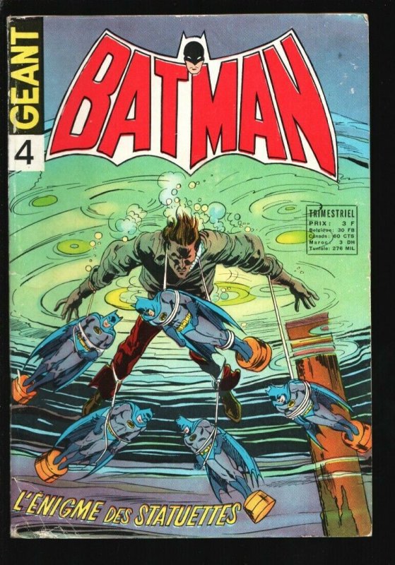 Batman #4 1973-Batman-Robin-Superman-Superboy-Giant 86 page edition-French la...