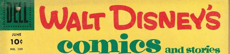 Walt Disney's Comics and Stories  #189