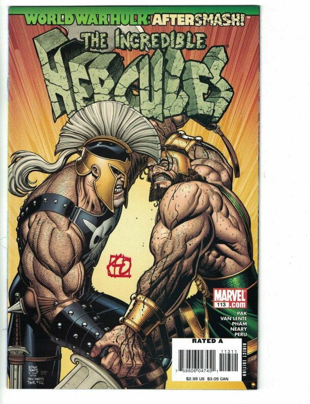 Incredible Hercules #113 FN signed by Khoi Pham - World War Hulk tie in - Marvel