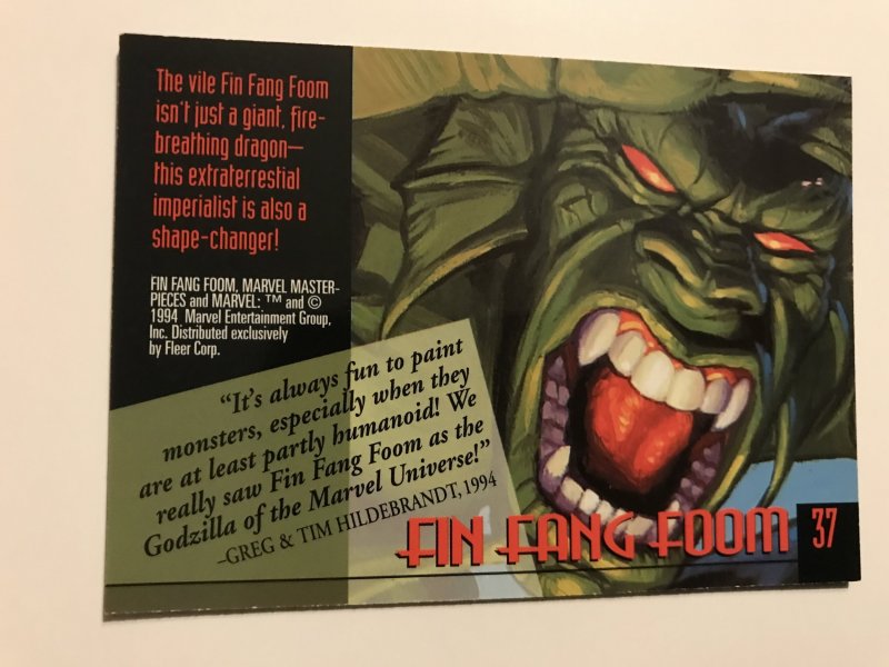 FIN FANG FOOM #37 card : 1994 Marvel Masterpieces, NM; Hilderbrandt art