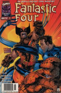 Fantastic Four (Vol. 2) #7 (Newsstand) VF ; Marvel | Jim Lee Wolverine