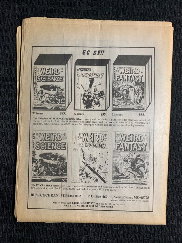 1988 COMICS BUYERS GUIDE Newspaper #773 VG+ 4.5 Harlan Ellison / Cerebus
