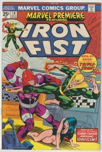 Marvel Premiere #18 (Oct 1974, Marvel), VFN condition (8.0), Iron Fist stars