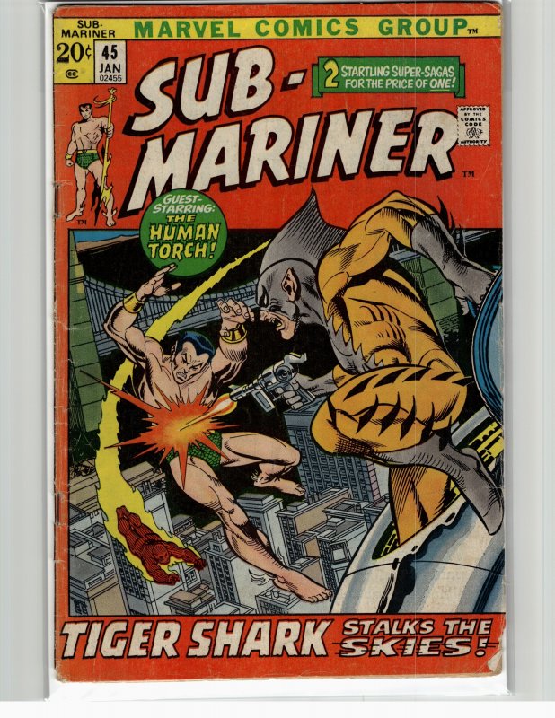 Sub-Mariner #45 (1972) Namor the Sub-Mariner