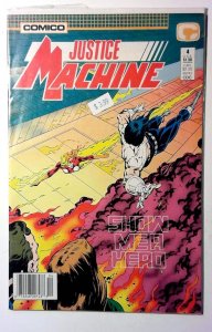 Justice Machine #4 (1987) Comico Comics Newsstand 1st Print Comic Book