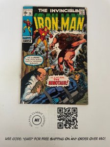 Invincible Iron Man # 24 VG/FN Marvel Comic Book Madame Masque Minotaur 11 J224