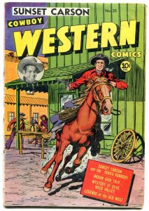 Cowboy Western #35 1951- Sunset Carson- Devil Weed Valley G
