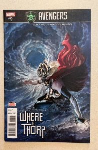 Avengers #9 (2017) Mark Waid Story Mike Del Mundo Art Alex Ross Thor Cover