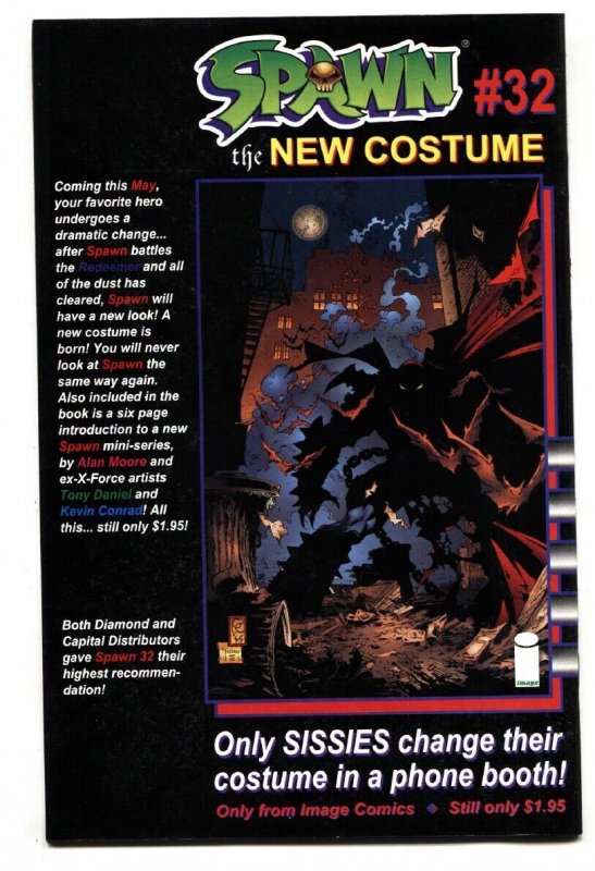 SPAWN #31-1995-Image-First appearance of REDEEMER.  nm-