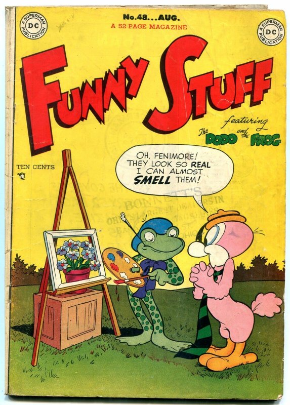 FUNNY STUFF #48 1949-DC COMICS-FROG & DODO-SUPERMAN VG