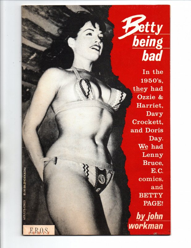 Betty Being Bad #1 - Bettie Page - Eros Comix - 1990 - VF/NM