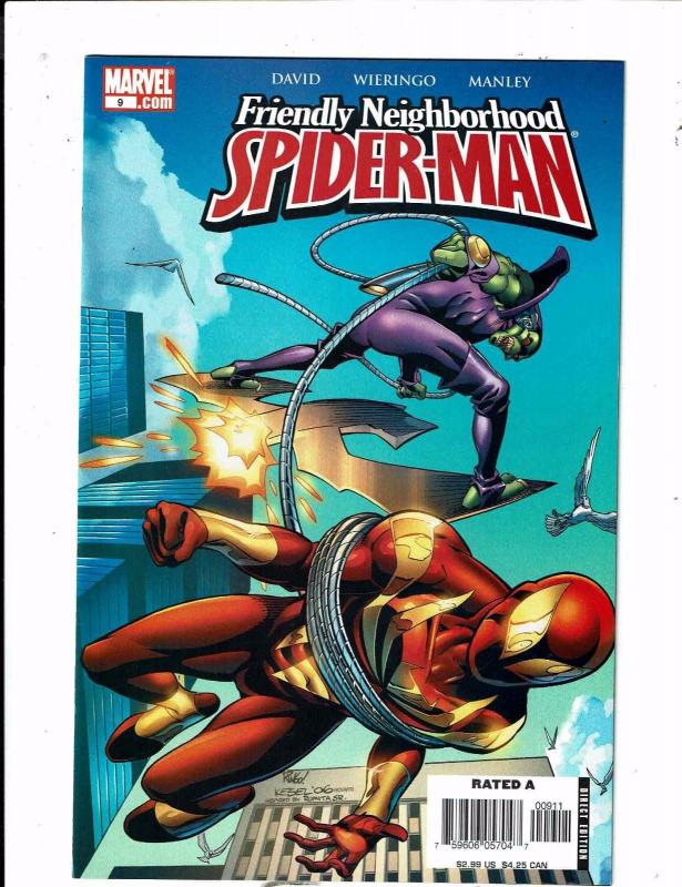 Lot of 4 Friendly Neighborhood Spider-Man Marvel Comic Books #8 9 11 13 AK2