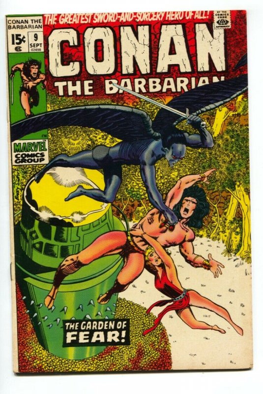 CONAN THE BARBARIAN #9 BARRY SMITH ROBERT E HOWARD 1971- FN