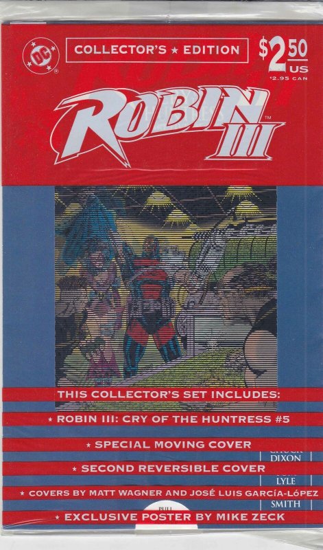 Robin III: Cry of the Huntress #5 (with poster) VF/NM; DC | save on shipping - d 