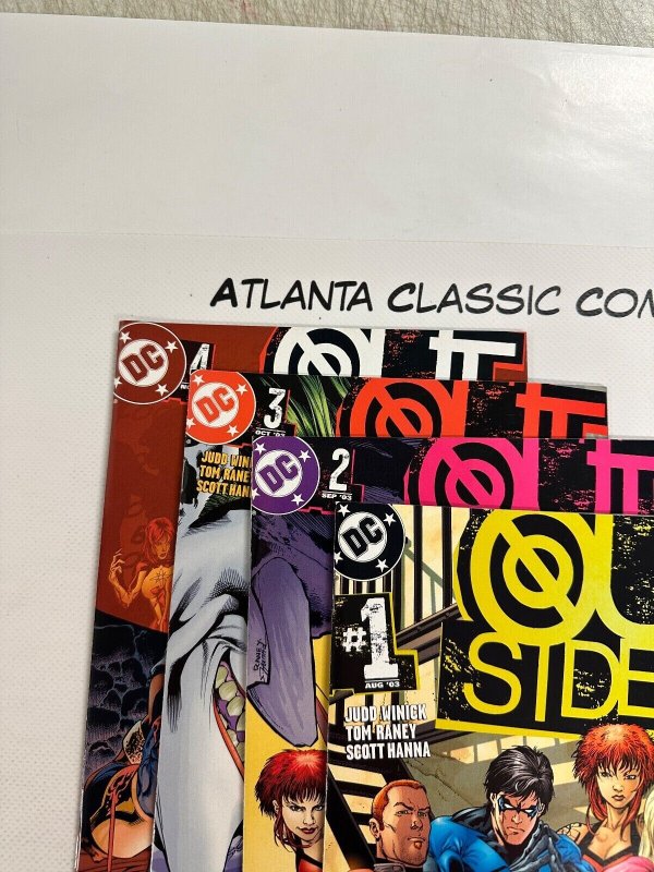 4 Outsiders DC Comic Books # 1 2 3 4 Batman Superman Flash  19 CT3
