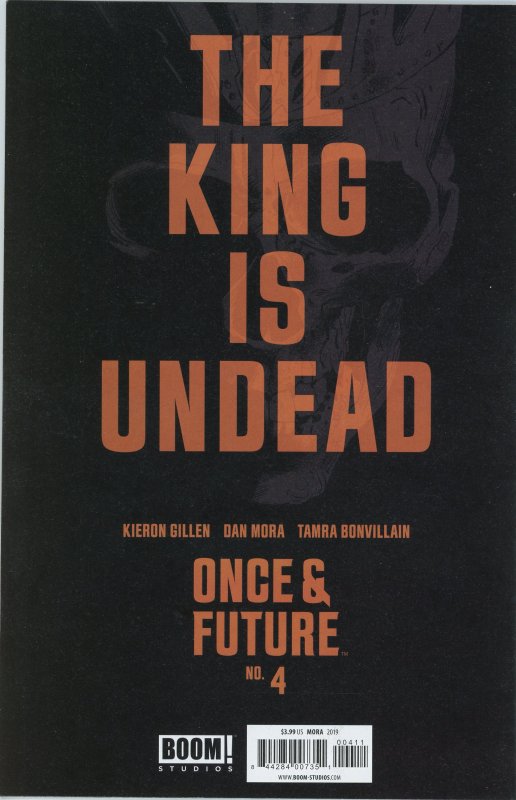 Once & Future #4  9.0 (our highest grade)  Kieron Gillen!  Dan Mora!
