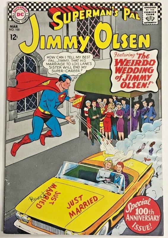 JIMMY OLSEN#100 FN/VF 1966 DC SILVER AGE COMICS