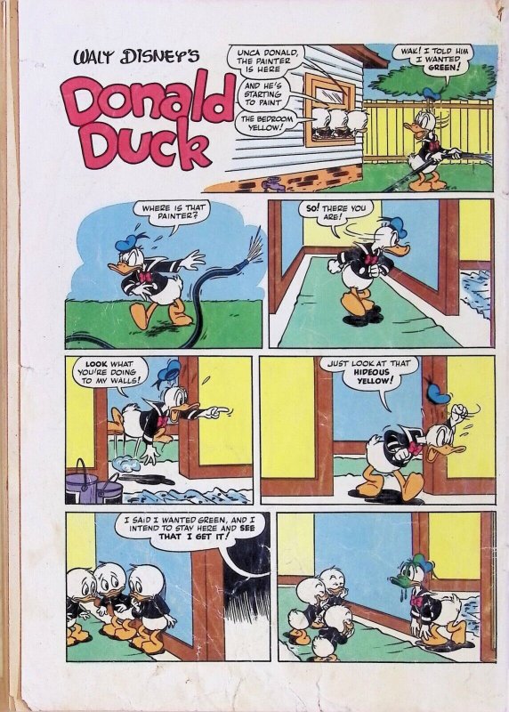WALT DISNEY’S DONALD DUCK Comic # 31 — 36 Pages 1953 Dell Comics Good Condition