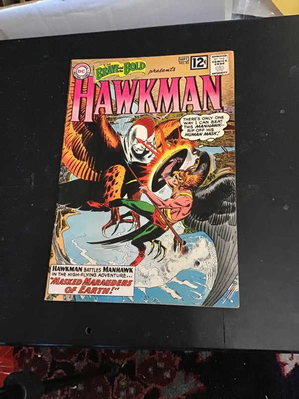 The Brave and the Bold #43 (1962) Origin 5th Hawkman Kubert! VG/FN Oregon CERT!