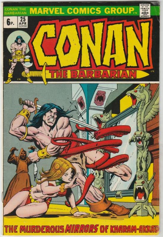 Conan the Barbarian British Variant #25 (Apr-73) FN/VF Mid-High-Grade Conan t...