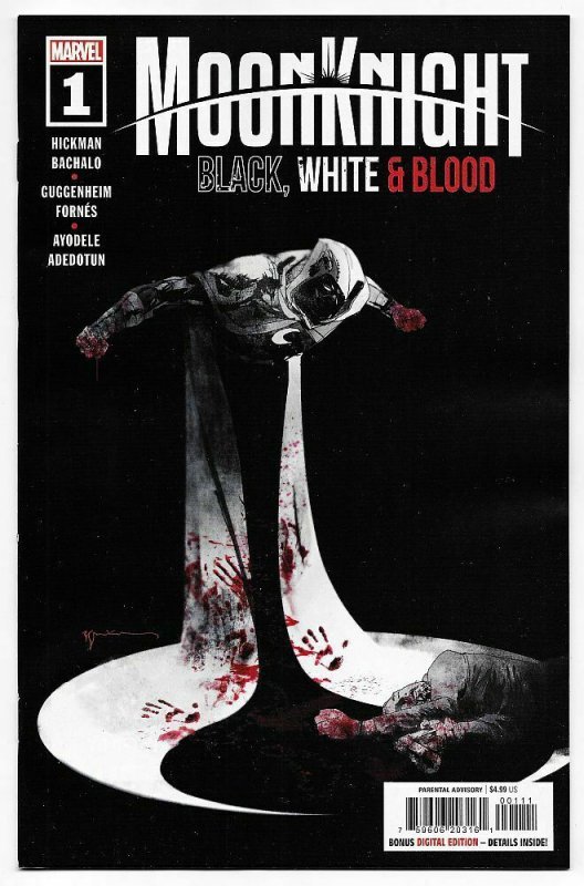 Moon Knight Black White & Blood #1 Main Cvr Bill Sienkiewicz  (Marvel, 2022) NM 