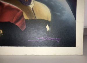Keith Birdsong Star Trek: Voyager #17 , Paperback Cover Painting Original Art
