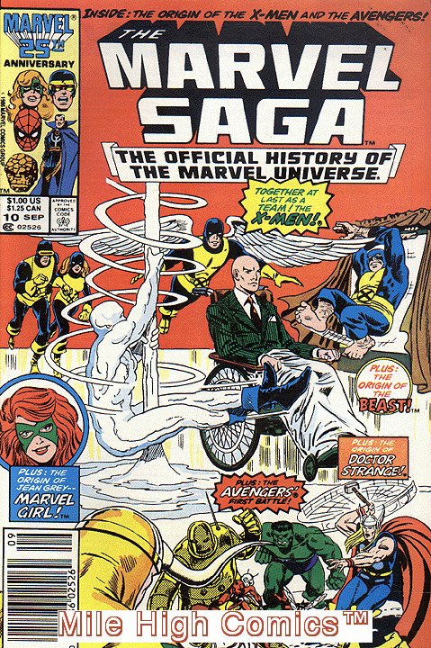 MARVEL SAGA (1985 Series) #10 NEWSSTAND Very Good Comics Book