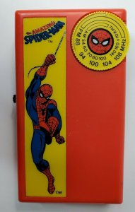 Spider-Man Vintage Transistor Radio 1984 Toy Marvel  Nasta  Rare Comic