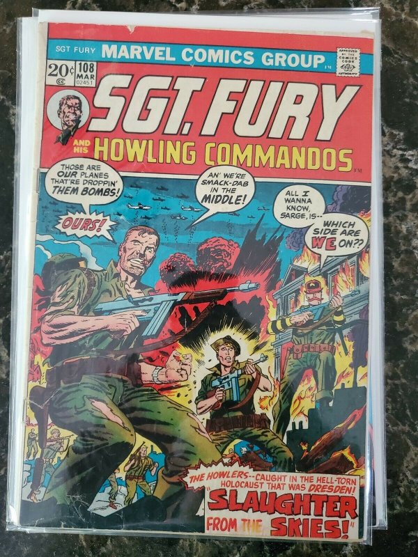 Sgt. Fury and his Howling Commandos #108 Marvel (72) VG+