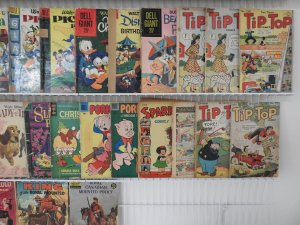 Huge Lot of 100+ Low Grade Comics W/ Walt Disney Comics, King Comics, +More!