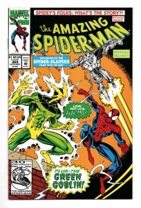 AMAZING SPIDER-MAN #369 (1992) MARK BAGLEY | DIRECT EDITION | SPIDER SLAYERS 2