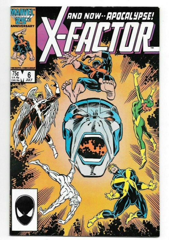 X-Factor #6 VF+ Key Issue 1st Full Apocalypse Marvel Comic 1st Print 1986