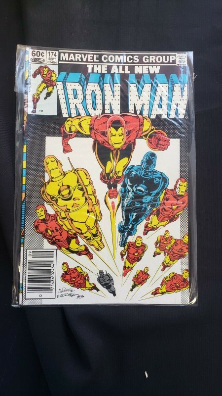 IRON MAN 5PC (FN/VF) ISSUES #174-76, #179-80, NEWSSTAND, ARMOR CHASE 1983-84
