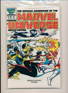 Set of-12 MARVEL UNIVERSE HANDBOOK DELUXE EDITION#1-11 VF (PF749) 