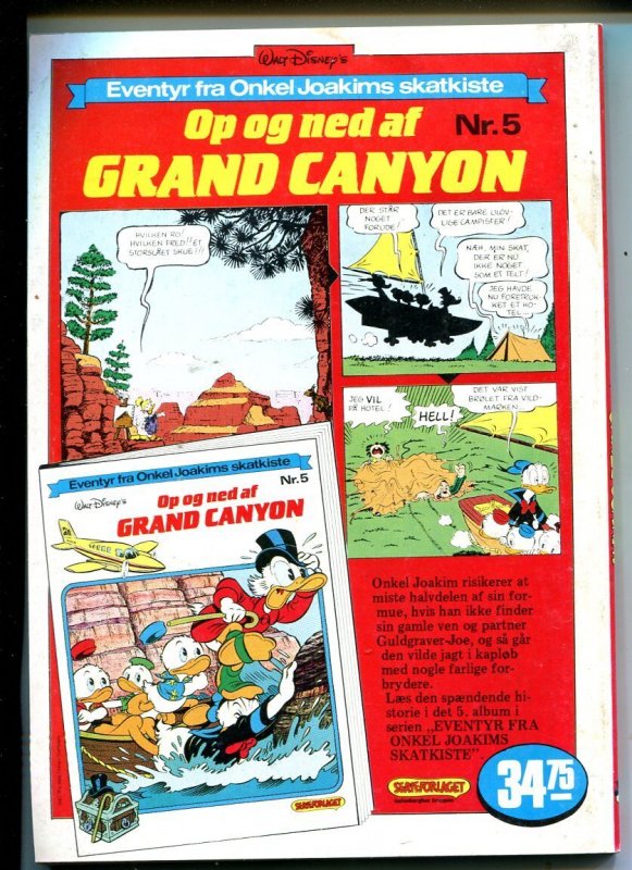 Onkel Joakim #13 1987-Disney-Danish-Uncle Scrooge-Carl Barks-Mickey Mouse-VG