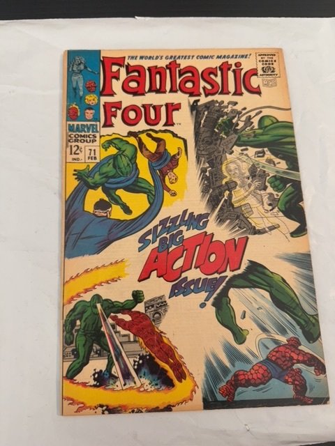 Fantastic Four #71 (1968) and so it ends kirby