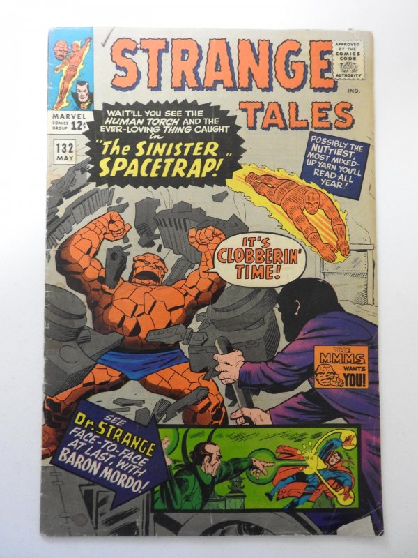 Strange Tales #132 (1965) VG Condition ink on 1st page, moisture stain