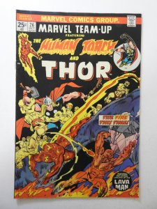 Marvel Team-Up #26 (1974) FN Condition! MVS intact!