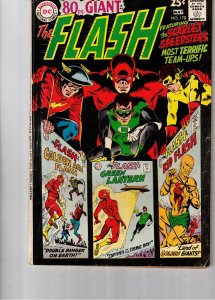 The Flash #178 (1968) FN Giant-Size black cover, Golden-Age Flash, Kid Flash key